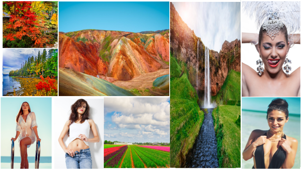 Image collage of Nature, Models on the Gobs-of-Digital-Photos webpage.